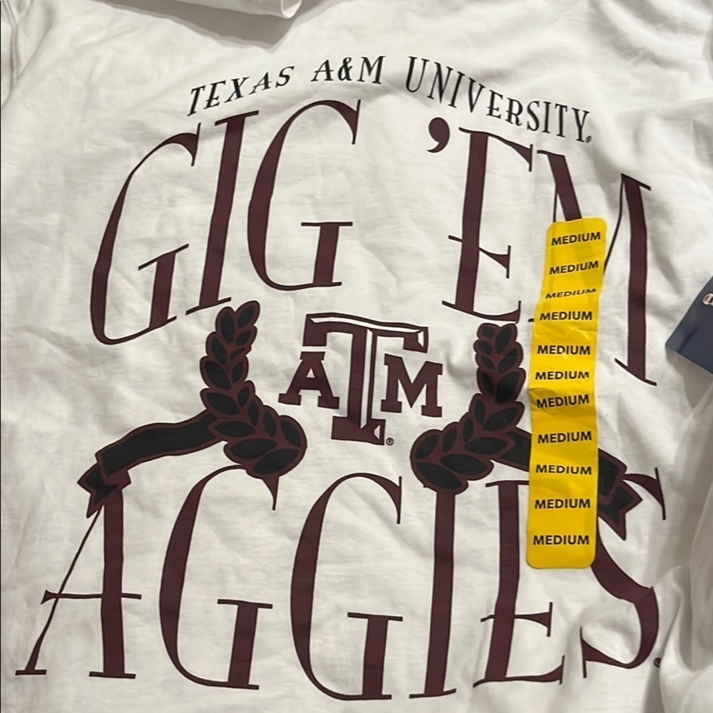 Texas A&M University Gig 'Em Aggies Champion T-Shirt  Medium​ - Picture 7 of 7